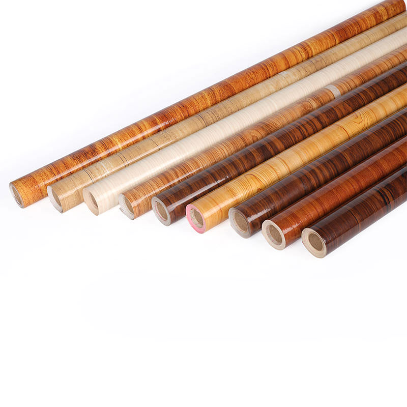 Pellicola in PVC con venature del legno altamente lucida